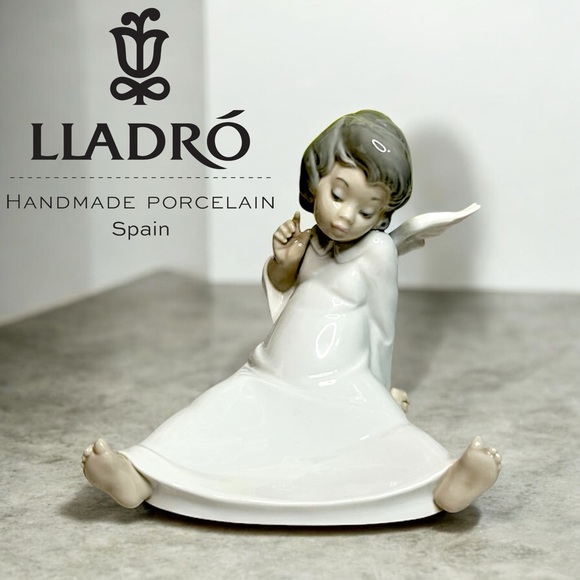 Lladro Other - Retired Lladró Cherub Wondering Angel #4962